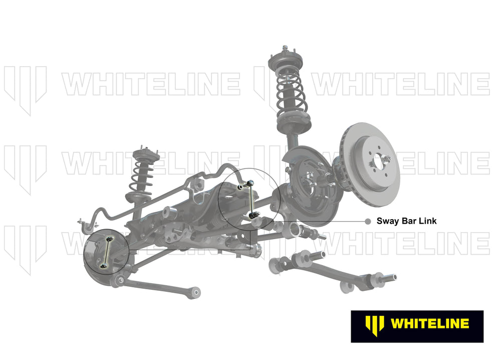 Whiteline 7 x 14 x 20 cm / 100mm - horizontal 25deg opposed ball joints Rear Sway Bar Link to Suit Toyota Rav 4 ACA20 Autofit