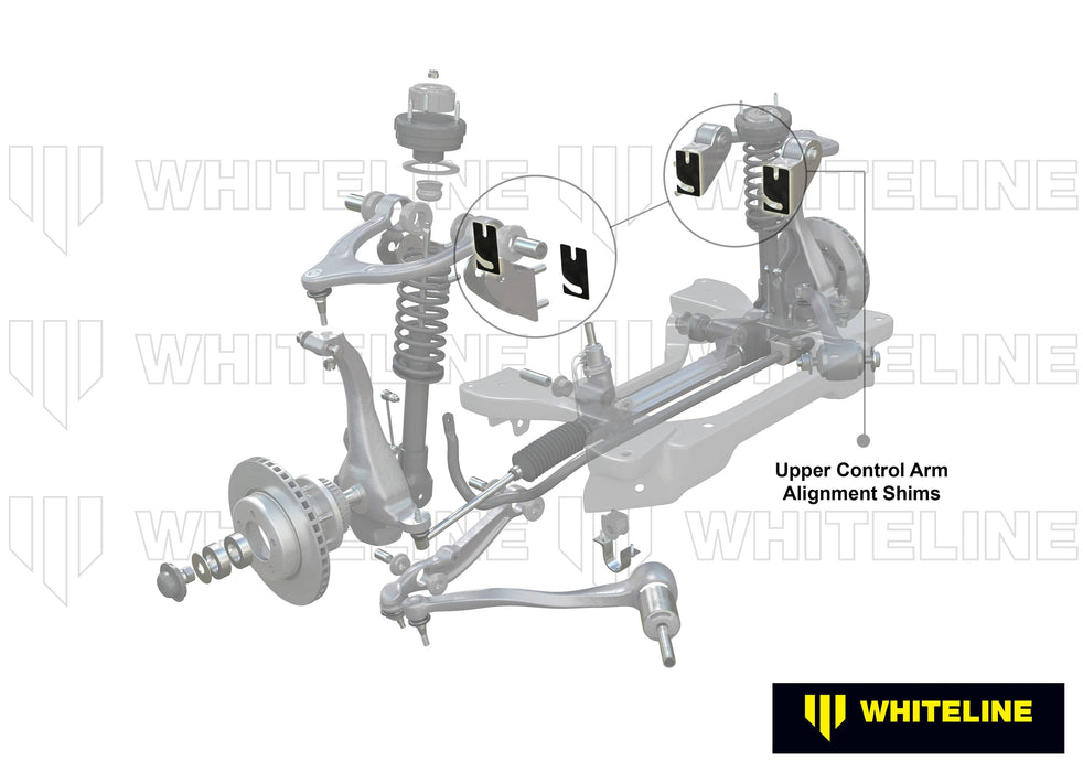 Whiteline 7 x 14 x 20 cm / 6.0mm x 5 - bulk shim pack Alignment Shim Pack 6.0mm x 5 to Suit Ford Falcon/Fairlane AU-FGX and FPV Autofit