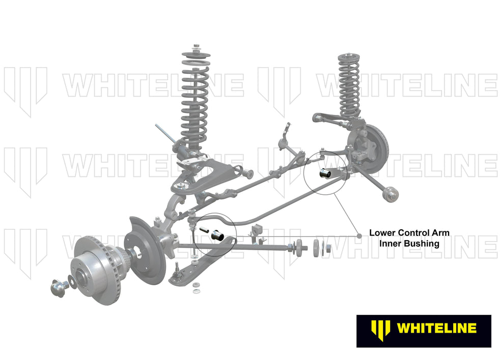 Whiteline 7 x 14 x 20 cm / Fitter friendly design - installs into original shell Front Control Arm Lower - Inner Bushing Kit to Suit Ford Falcon/Fairlane XK-XT and Mustang Classic Autofit