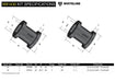 Whiteline 7 x 14 x 20 cm / Fitter friendly design - suits models to - 02/2000 Panhard Rod - Bushing Kit to Suit Nissan Navara D23, Patrol GQ, GU Y60, Y61 Autofit