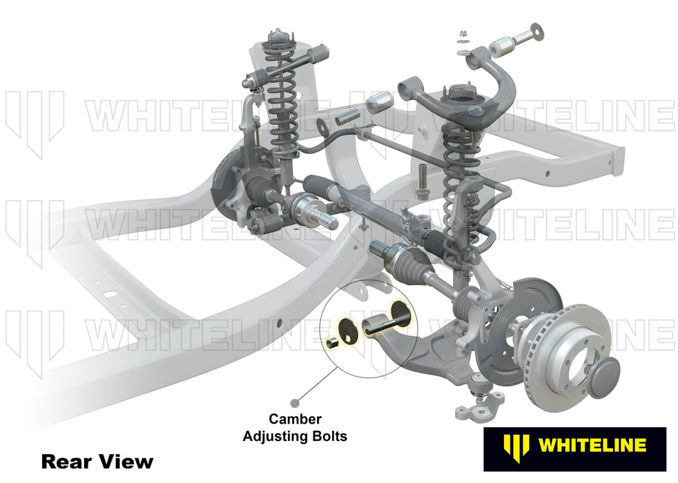Whiteline 7 x 14 x 20 cm Front Control Arm Lower - Inner Camber Bolt Kit to Suit Toyota Prado 150 Series and FJ Cruiser GSJ15 Autofit
