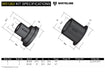 Whiteline 7 x 14 x 20 cm Front Control Arm Lower - Inner Rear Bushing Kit to Suit Ford Laser KF, KH and Mazda 323 BG Autofit