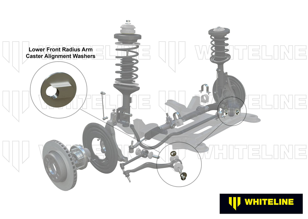 Whiteline 7 x 14 x 20 cm Front Radius Arm Lower - Washer Kit to Suit Holden Commodore VE, VF and HSV Autofit