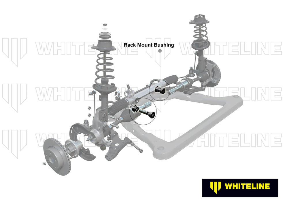 Whiteline 7 x 14 x 20 cm Front Steering Rack and Pinion - Mount Bushing Kit to Suit Hyundai iLoad, iMax and Mitsubishi Triton Autofit