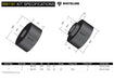 Whiteline 7 x 14 x 20 cm Front Strut Rod - To Chassis Bushing Kit to Suit Mitsubishi Galant and Sigma Autofit