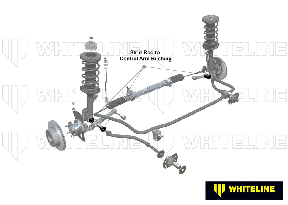Whiteline 7 x 14 x 20 cm Front Strut Rod - To Control Arm Bushing Kit to Suit Holden Commodore VB-VZ and HSV Autofit