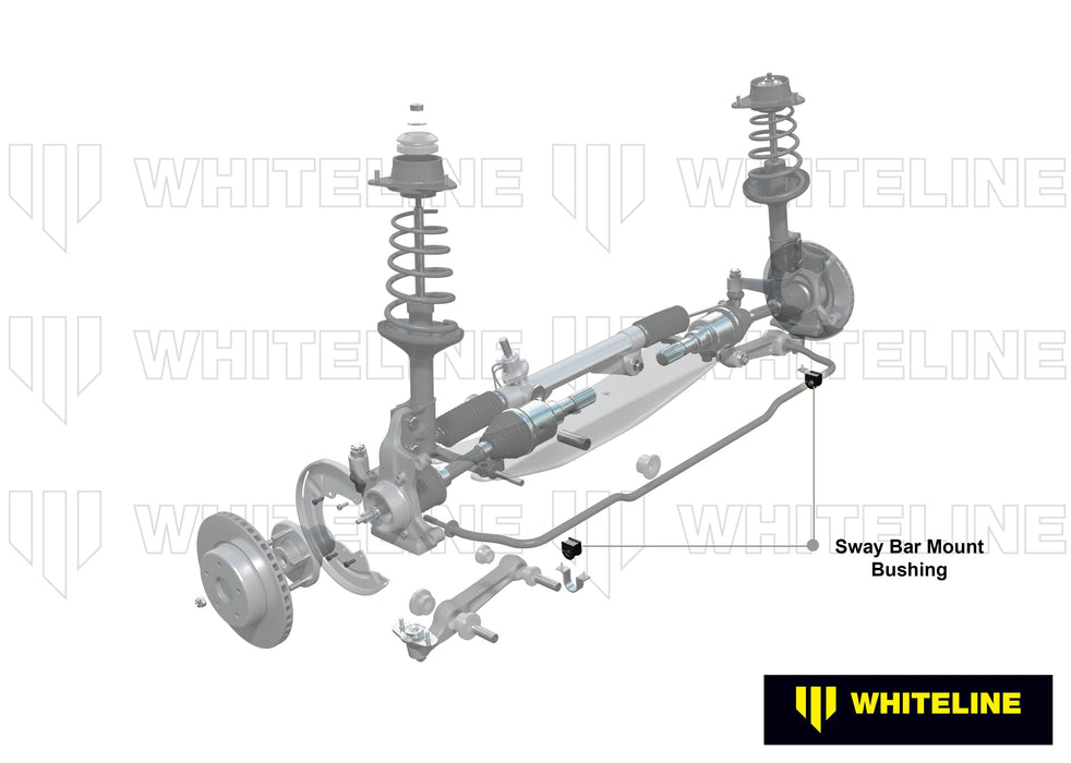 Whiteline 7 x 14 x 20 cm Front Sway Bar Mount - Bushing Kit 20mm to Suit Mazda 323, 808, 929 and RX2-RX5 Autofit