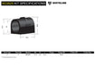 Whiteline 7 x 14 x 20 cm Front Sway Bar Mount - Bushing Kit 22mm to Suit Mini Cooper R56 Autofit