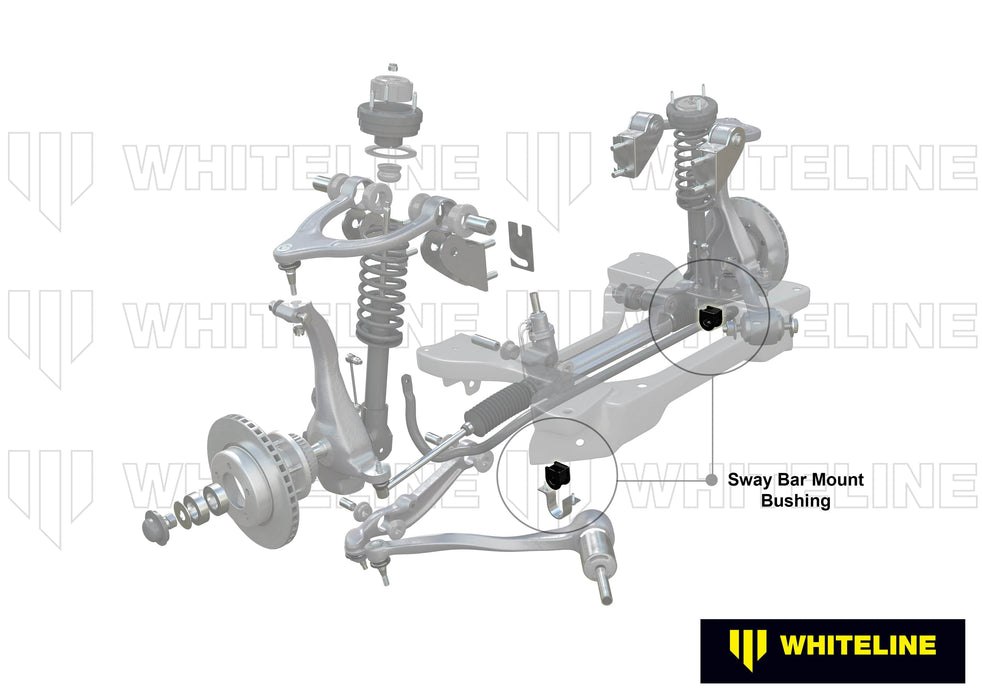 Whiteline 7 x 14 x 20 cm Front Sway Bar Mount - Bushing Kit 30mm to Suit Chrysler 300C and Dodge Challenger, Charger Autofit