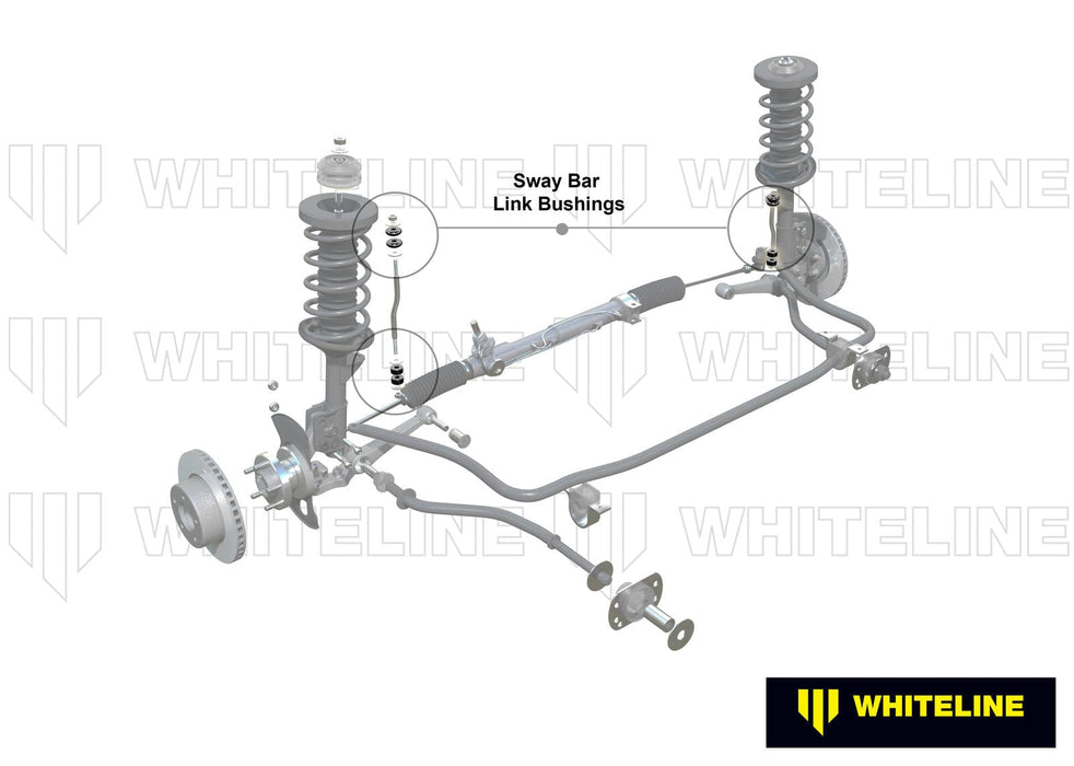 Whiteline 7 x 14 x 20 cm / OD=21, ID=8, L=15mm locator OD=14mm Front Sway Bar Link - Bushing Kit to Suit Chevrolet Corvette and Toyota Celica, Corolla, Corona and Supra Autofit
