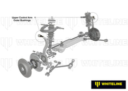 Whiteline 7 x 14 x 20 cm Rear Control Arm - Bushing Kit to Suit Hyundai Sonata, Kia Optima and Mitsubishi Magna Autofit