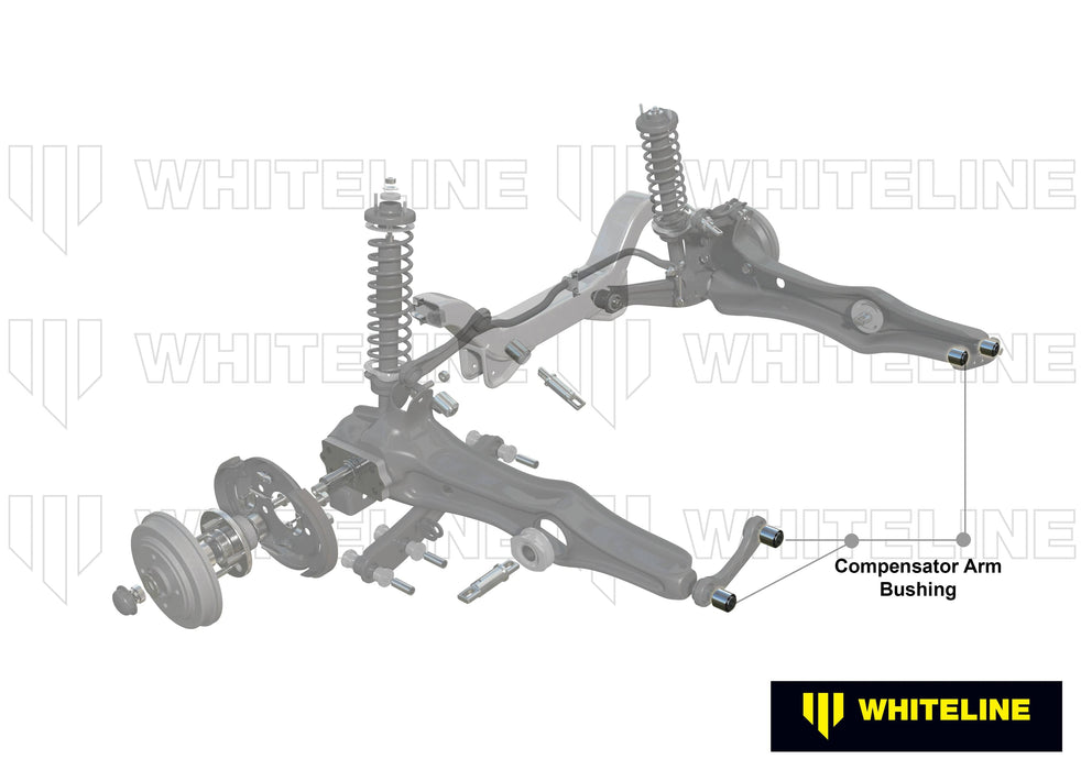 Whiteline 7 x 14 x 20 cm Rear Control Arm Lower Front - Bushing Kit to Suit Honda Civic, CR-X and Integra Autofit