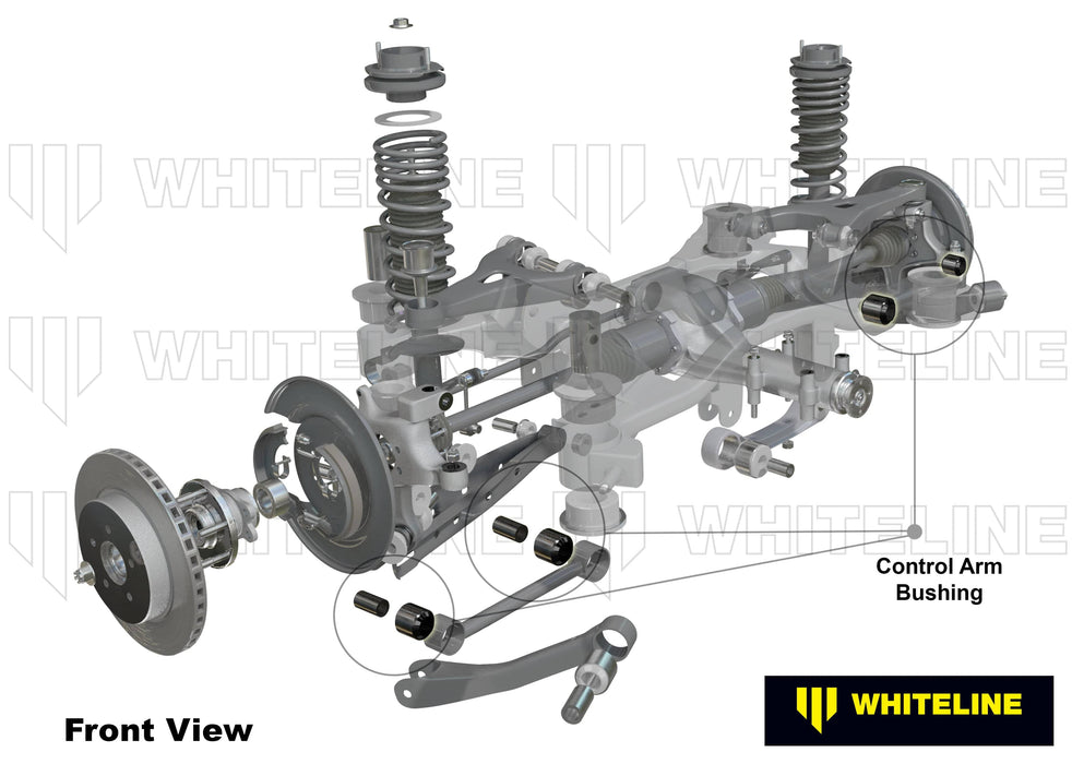 Whiteline 7 x 14 x 20 cm Rear Control Arm Lower Front - Bushing Kit to Suit Subaru Liberty and Outback Autofit