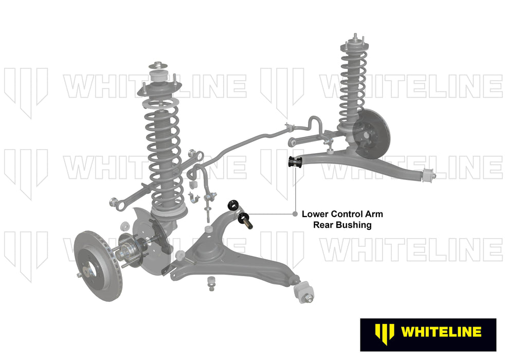 Whiteline 7 x 14 x 20 cm Rear Control Arm Lower Rear - Inner Bushing Kit to Suit Mitsubishi Starion JA, JB, JD Autofit
