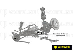 Whiteline 7 x 14 x 20 cm Rear Control Arm Lower Rear - Outer Bushing Kit to Suit Toyota Camry, Aurion and Kluger Autofit