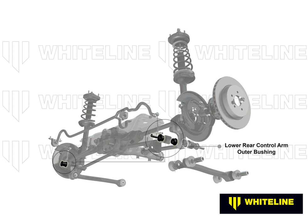 Whiteline 7 x 14 x 20 cm Rear Control Arm Lower Rear - Outer Bushing Kit to Suit Toyota Camry, Aurion and Kluger Autofit
