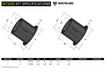 Whiteline 7 x 14 x 20 cm Rear Leaf Spring - Rear Eye and Shackle Bushing Kit to Suit Toyota Hilux 2005-on and Foton Tunland P201 Autofit