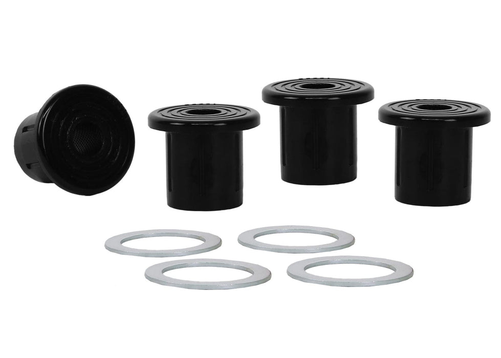 Whiteline 7 x 14 x 20 cm Rear Leaf Spring - Shackle Bushing Kit to Suit Toyota Land Cruiser 76, 78 and 79 Series Autofit