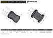 Whiteline 7 x 14 x 20 cm Rear Panhard Rod - Bushing Kit to Suit Toyota Land Cruiser 70 Series KZJ, PZJ Autofit