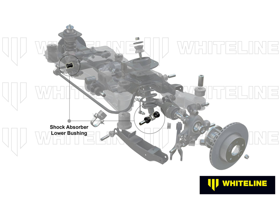 Whiteline 7 x 14 x 20 cm Rear Shock Absorber - Lower Bushing Kit to Suit Holden Commodore VE, VF and HSV Autofit