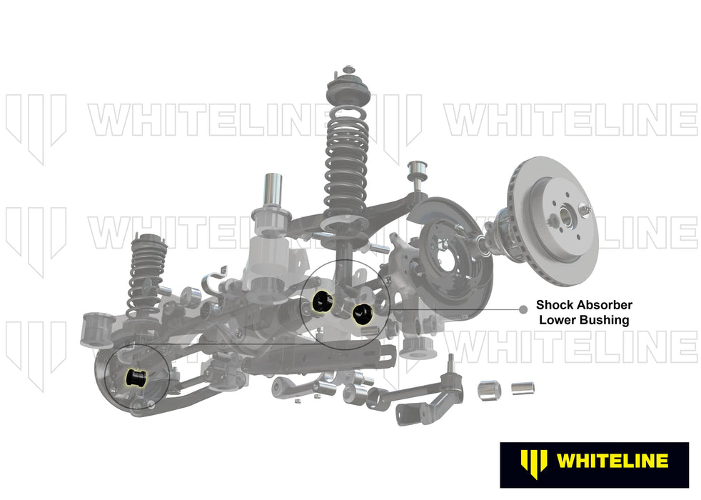 Whiteline 7 x 14 x 20 cm Rear Shock Absorber - Lower Bushing Kit to Suit Nissan 300ZX Z32 and Skyline R32 Autofit