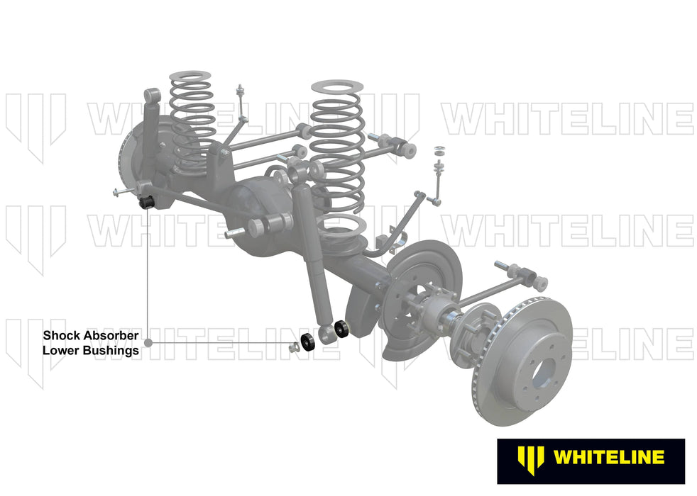 Whiteline 7 x 14 x 20 cm Rear Shock Absorber - Lower Bushing Kit to Suit Nissan Patrol GQ and Ford Maverick DA Autofit