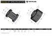 Whiteline 7 x 14 x 20 cm Rear Shock Absorber - Upper Bushing Kit to Suit Toyota Prado 120 Series and 4Runner GRN210 Autofit