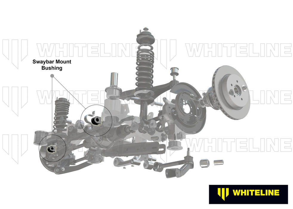Whiteline 7 x 14 x 20 cm Rear Sway Bar Mount - Bushing Kit 25mm to Suit Honda S2000 AP Autofit