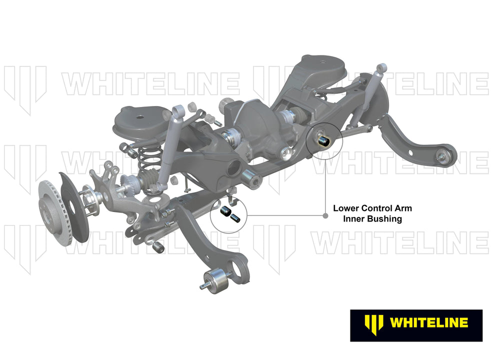 Whiteline 7 x 14 x 20 cm Rear Toe Arm Inner - Bushing Kit to Suit Mazda RX-8 FE Autofit