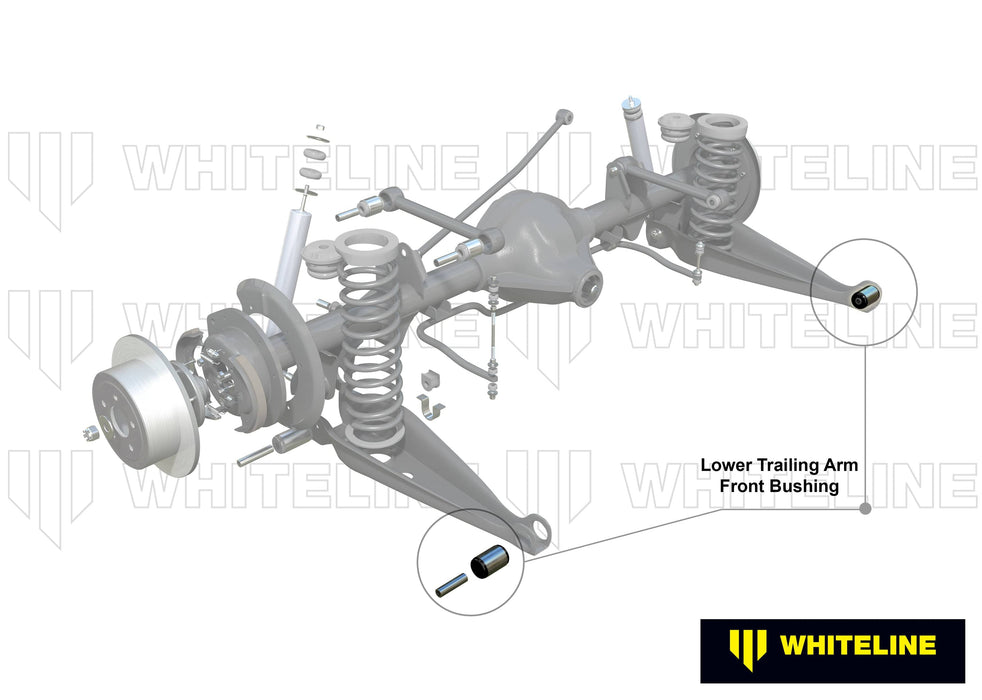 Whiteline 7 x 14 x 20 cm Rear Trailing Arm Lower - Front Bushing Kit to Suit Holden Commodore VB-VS and HSV Autofit
