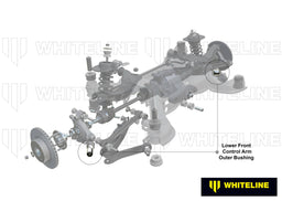 Whiteline 7 x 14 x 20 cm Rear Trailing Arm - Rear Bushing Kit to Suit Nissan 350Z, 370Z, Skyline and Stagea Autofit