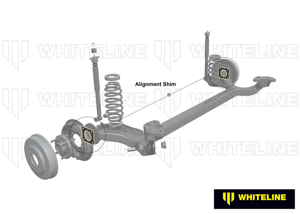Whiteline 7 x 14 x 20 cm / Shim type - adds +0.5deg camber and reduce toe-in 2.5mm/side Rear Camber/Toe - Correction Kit to Suit Holden, HSV, Daewoo, Chevrolet and Opel Autofit