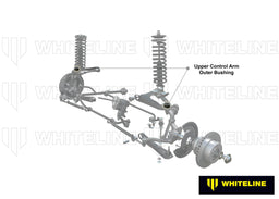 Whiteline 7 x 14 x 20 cm / Shock absorber link Front Control Arm Upper - Outer Bushing Kit to Suit Morris Minor 1000 Autofit