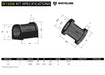 Whiteline 7 x 14 x 20 cm / Suits models 09/1998 - on - with power steering Front Steering Rack and Pinion - Mount Bushing Kit to Suit Mitsubishi Lancer and Proton Satria Autofit