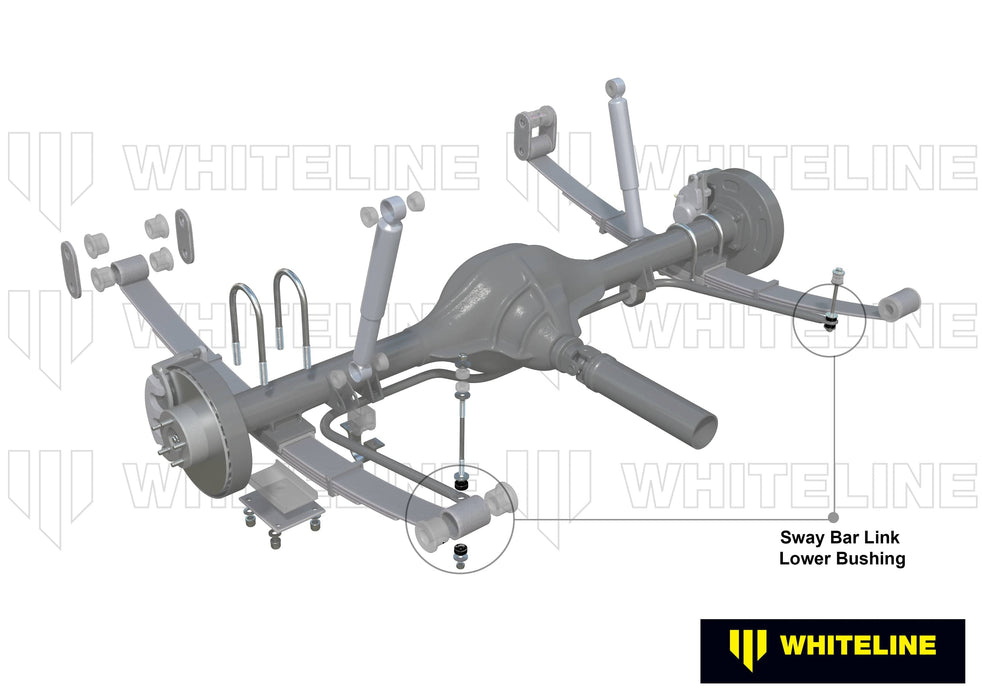 Whiteline 7 x 14 x 20 cm Sway Bar Link - Lower Bushing Kit to Suit Jeep Cherokee XJ Autofit