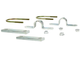Whiteline 7 x 14 x 20 cm / U Bolt mounting kit - suits Ford 9" differential 95 x 130mm - measurement is distance between legs x length of legs Universal Sway Bar Mount - Saddle Kit U-Bolt Style to suit Ford 9" Diff 95x130mm Autofit