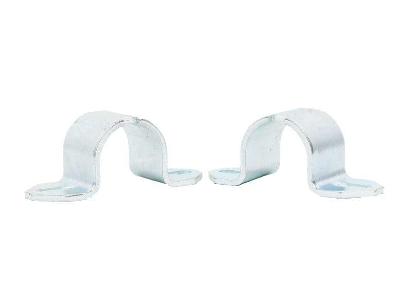 Whiteline 7 x 14 x 20 cm / X = 62-88mm slotted mounting hole heavy duty sway bar D mount saddle - suits W0410-## series bushings Universal Sway Bar Mount - Saddle Kit 62-88mm Slotted Mounting Hole to suit Heavy Duty D Mount Bushings Autofit
