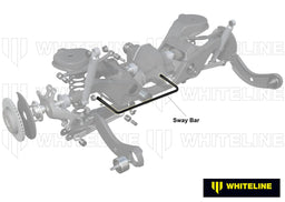 Whiteline 70 x 20 x 10 cm Rear Sway Bar - 27mm 2 Point Adjustable to Suit Mazda3 MPS BK, BL Autofit
