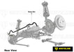 Whiteline 74 x 10 x 26 cm / Must use with BHF97Z Rear Sway Bar - 22mm 2 Point Adjustable to Suit Honda Civic X Gen FC, FK, FK8 Autofit