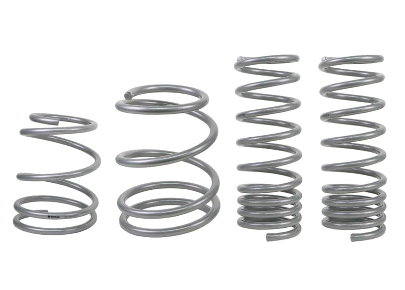 Whiteline Lowers vehicle approximately 25mm front and rear Front and Rear Coil Springs - Lowered to Suit Subaru GE, GV WRX Autofit