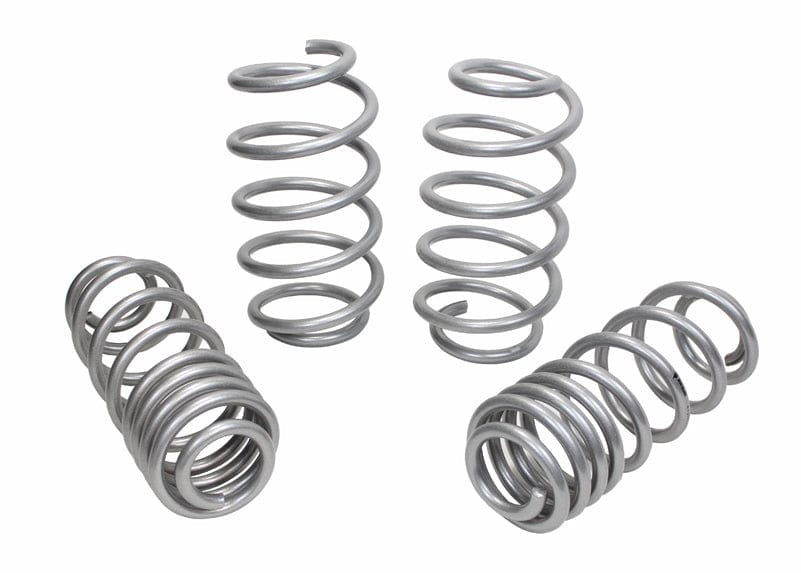 Whiteline Lowers vehicle approximately 25mm front and rear Front and Rear Coil Springs - Lowered to Suit Volkswagen Golf GTI Mk5 Autofit