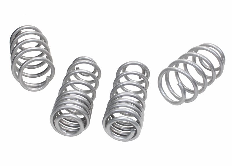 Whiteline Lowers vehicle approximately 25mm front and rear Front and Rear Coil Springs - Lowered to Suit Volkswagen Golf GTI Mk5 Autofit