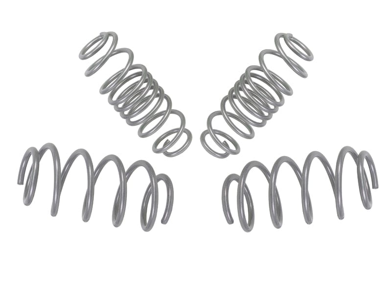 Whiteline Lowers vehicle approximately 30mm front and rear Front and Rear Coil Springs - Lowered to Suit Ford Fiesta WS, WT and WZ Autofit