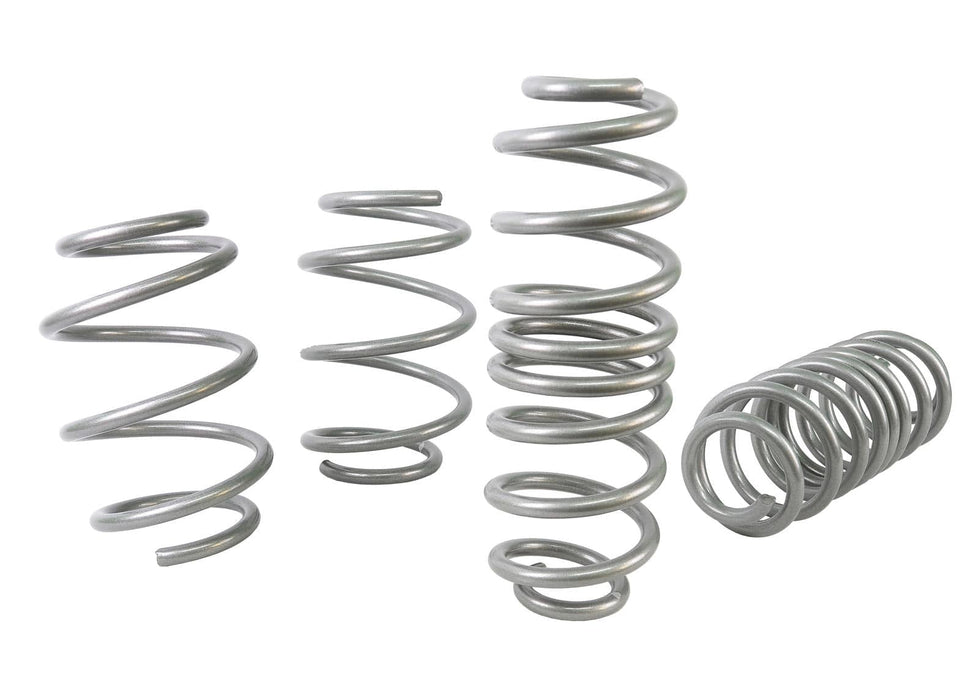 Whiteline Lowers vehicle approximately 30mm front and rear Front and Rear Coil Springs - Lowered to Suit Toyota Yaris XP Awd Autofit