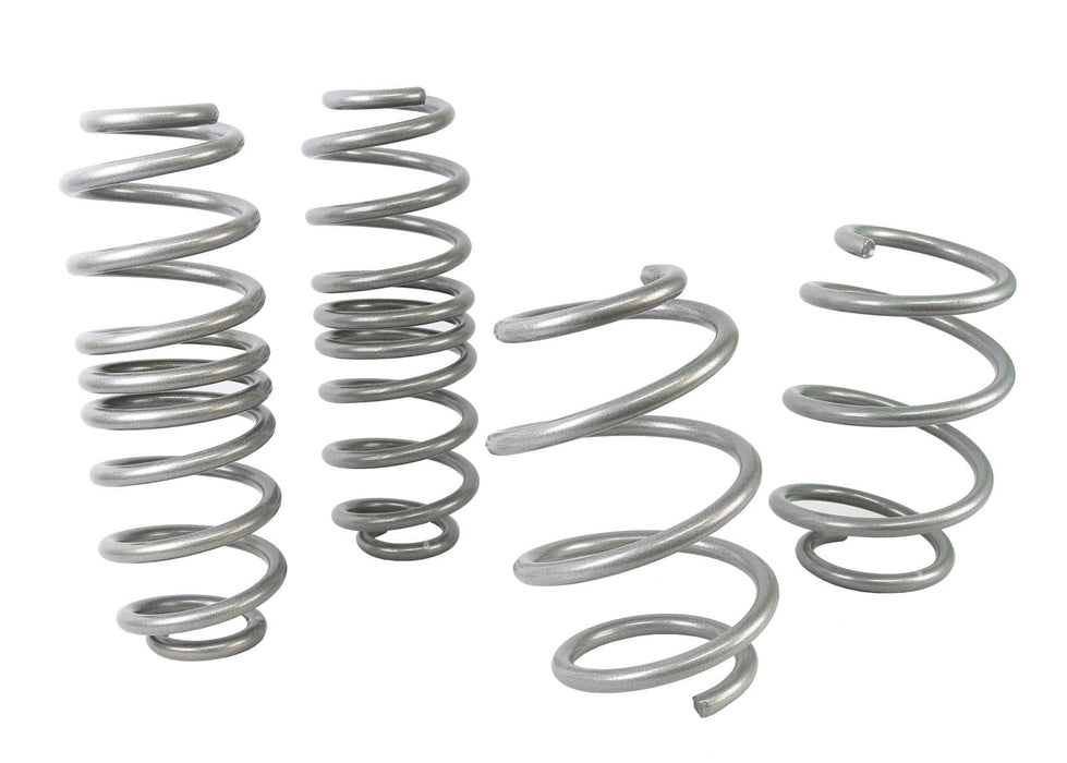 Whiteline Lowers vehicle approximately 30mm front and rear Front and Rear Coil Springs - Lowered to Suit Toyota Yaris XP Awd Autofit