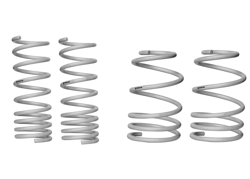 Whiteline Lowers vehicle approximately 30mm front and rear Front and Rear Coil Springs - Lowered to SuitToyota Supra DB42 Autofit