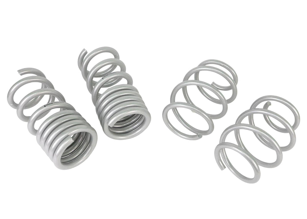 Whiteline Suits 5.0L models with MagneRide excludes GT350 - lowers vehicle approximately 25mm front and rear Front and Rear Coil Springs - Lowered to Suit Ford Mustang S550 FM, FN Autofit