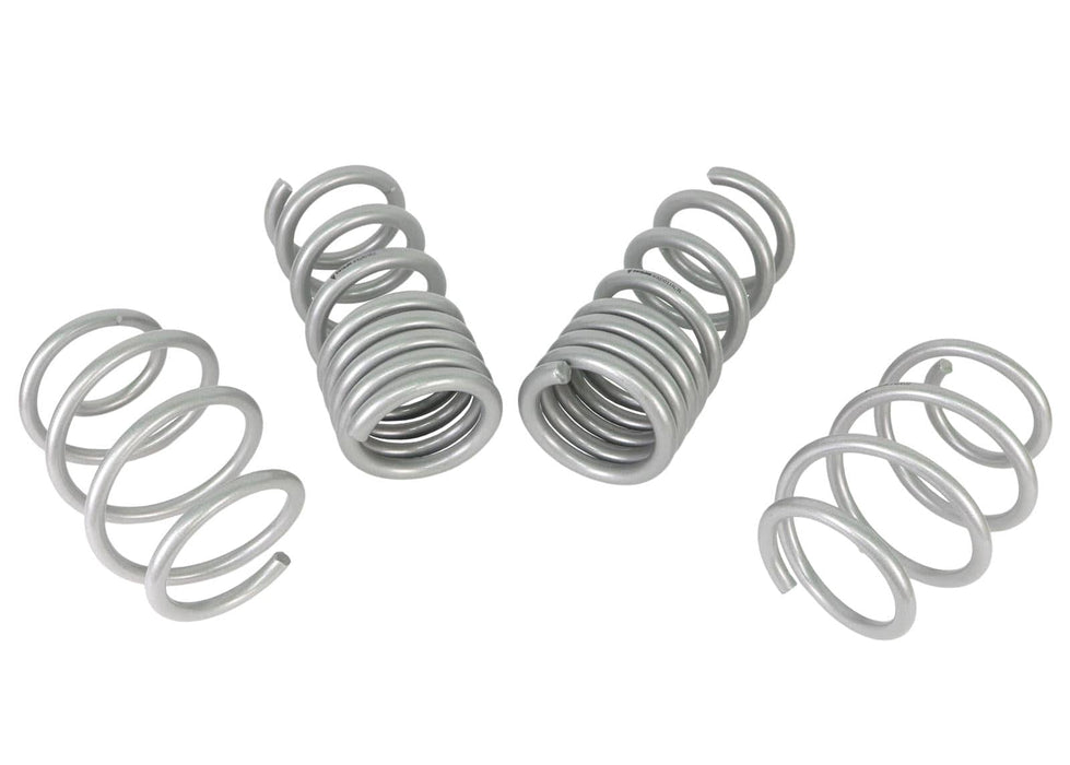 Whiteline Suits 5.0L models with MagneRide excludes GT350 - lowers vehicle approximately 25mm front and rear Front and Rear Coil Springs - Lowered to Suit Ford Mustang S550 FM, FN Autofit