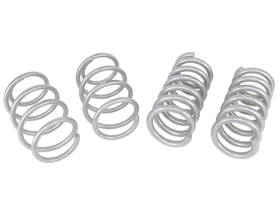 Whiteline Suits 5.0L models without MagneRide excludes GT350 - lowers vehicle approximately 35mm front and 30mm rear Front and Rear Coil Springs - Lowered to Suit Ford Mustang S550 FM, FN Autofit