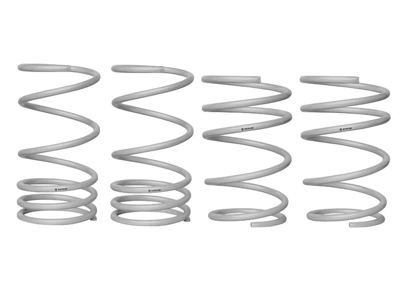 Whiteline Suits models to - MY03 - lowers vehicle approximately 30mm front and 25mm rear Front and Rear Coil Springs - Lowered to Suit Subaru Impreza GD WRX Autofit
